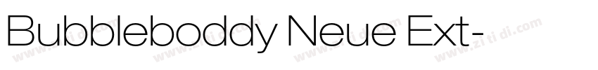 Bubbleboddy Neue Ext字体转换